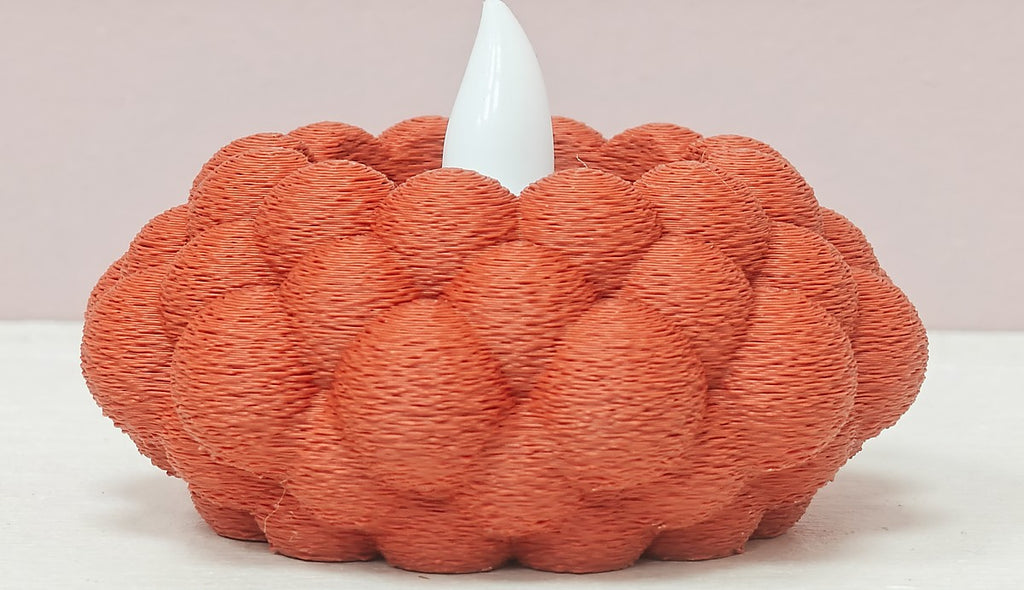 Bubble Glow – 3D-geprinte theelichthouder